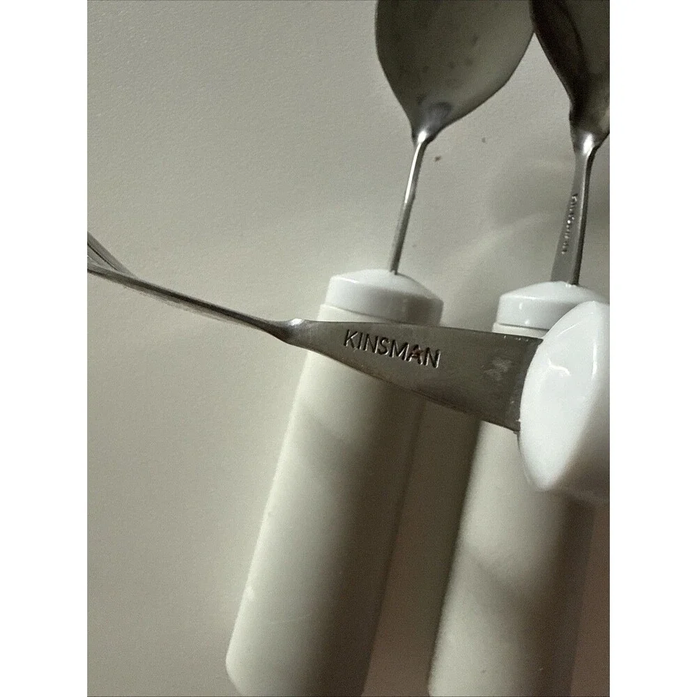 Kinsman Classic Weighted Utensils Tea Soup Spoons Fork Set of 3